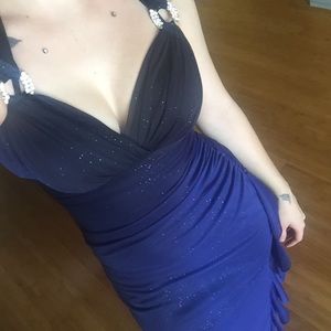 Beautiful blue glitter dress